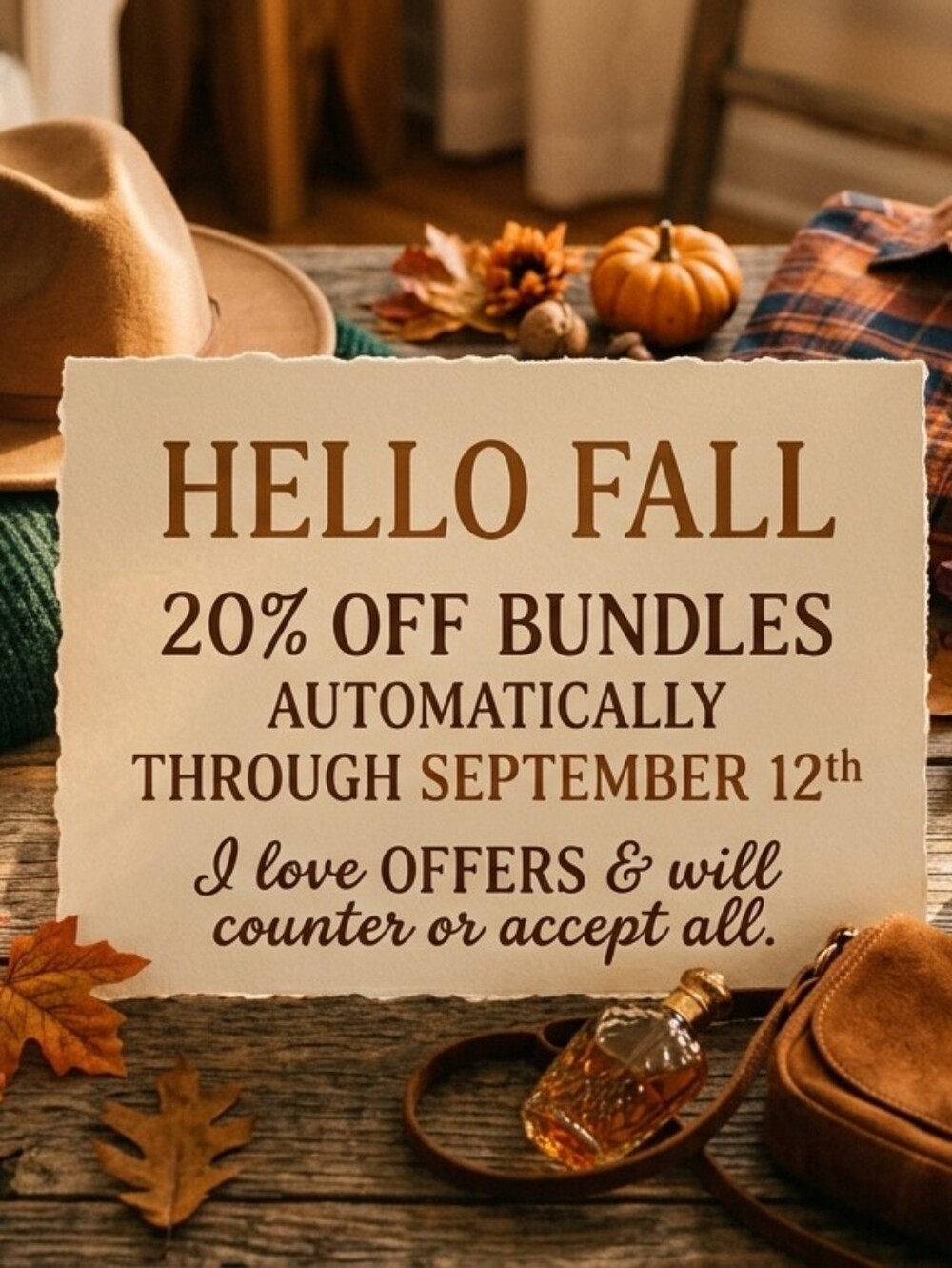 Hello Fall 🥰Free Handcrafted Goat Milk Soap Or Korean Sheet Mask